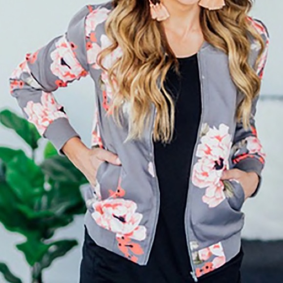 Darling Jackets & Blazers - Floral Bomber Jacket